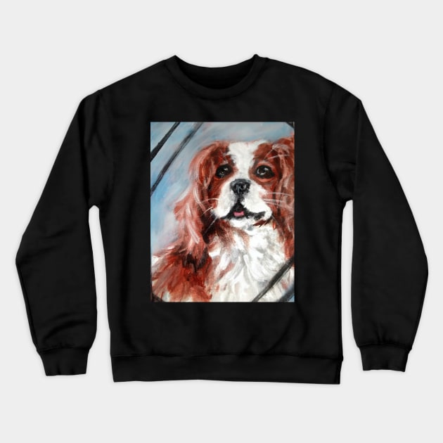 Spaniel Crewneck Sweatshirt by YaebaArts